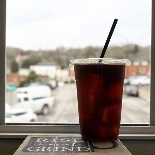 Cold brew coffee from Clinch River Tattoo and Coffee Company in TN